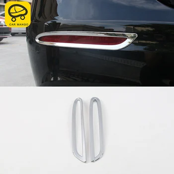 

CARMANGO For Mercedes Benz E Class W213 2017-2019 Car Rear Fog Light Cover Frame Trim Sticker Chrome Exterior Accessories