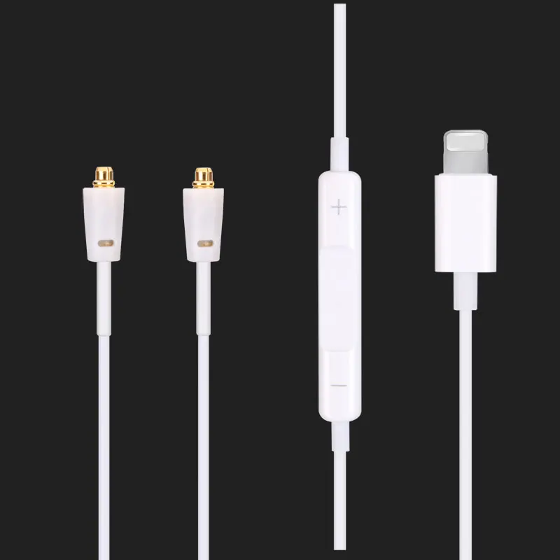 Аудиокабель с дистанционным микрофоном для MEE Audio PINNACLE P1 P2 PX M7 Pro подходит iPhone