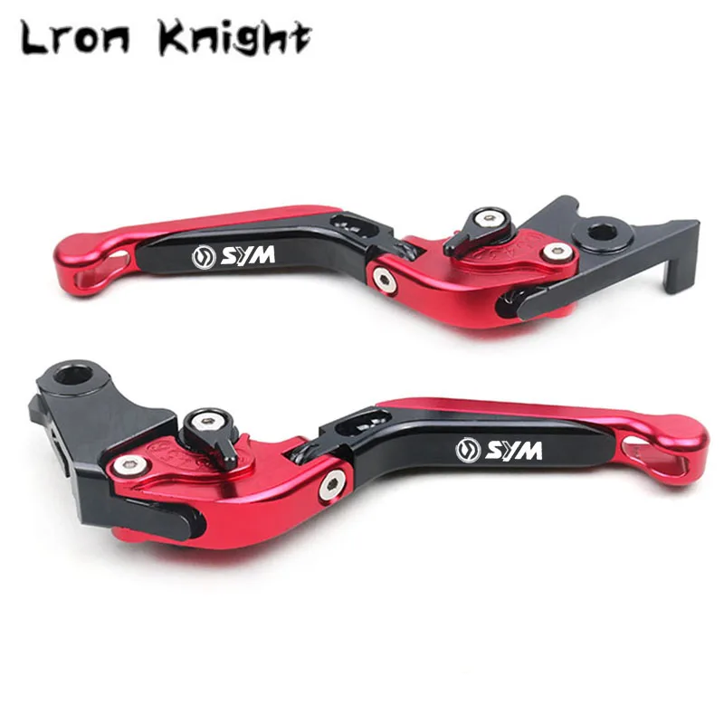Для SYM T2 T3 SB300 WOLF250 T2/T3 SB 300 WOLF 250 МОТОЦИКЛ CNC регулируемый складной выдвижной тормозной рычаг сцепления с логотипом