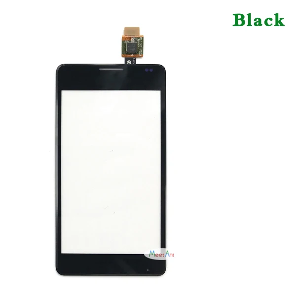 Высокое качество 4," для sony Xperia E1 D2004 D2005 D2104 D2105 сенсорный экран дигитайзер Передняя стеклянная линза сенсорная панель - Цвет: Черный