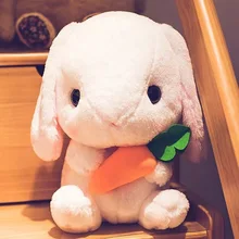 Lapin en peluche de 43cm, jouet doux et mignon, coussin, oreiller, poupée, cadeaux d'anniversaire pour enfants, jouet de sommeil d'accompagnement pour bébé