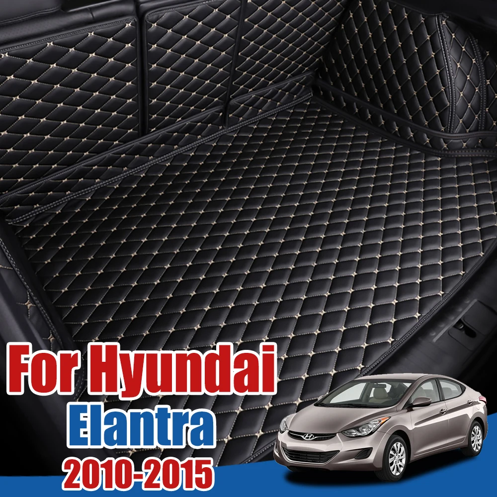 Кожаный коврик для багажника автомобиля Hyundai Fluid IC Elantra i35 MD UD 2010 2011 2012 2013 2014 2015 Avante