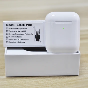 

i90000 Pro TWS Sliding Volume Control Wireless Headphones 1:1 Copy Aire 2 In-ear Smart Sensor Bluetooth Earphones PK i90000 MAX