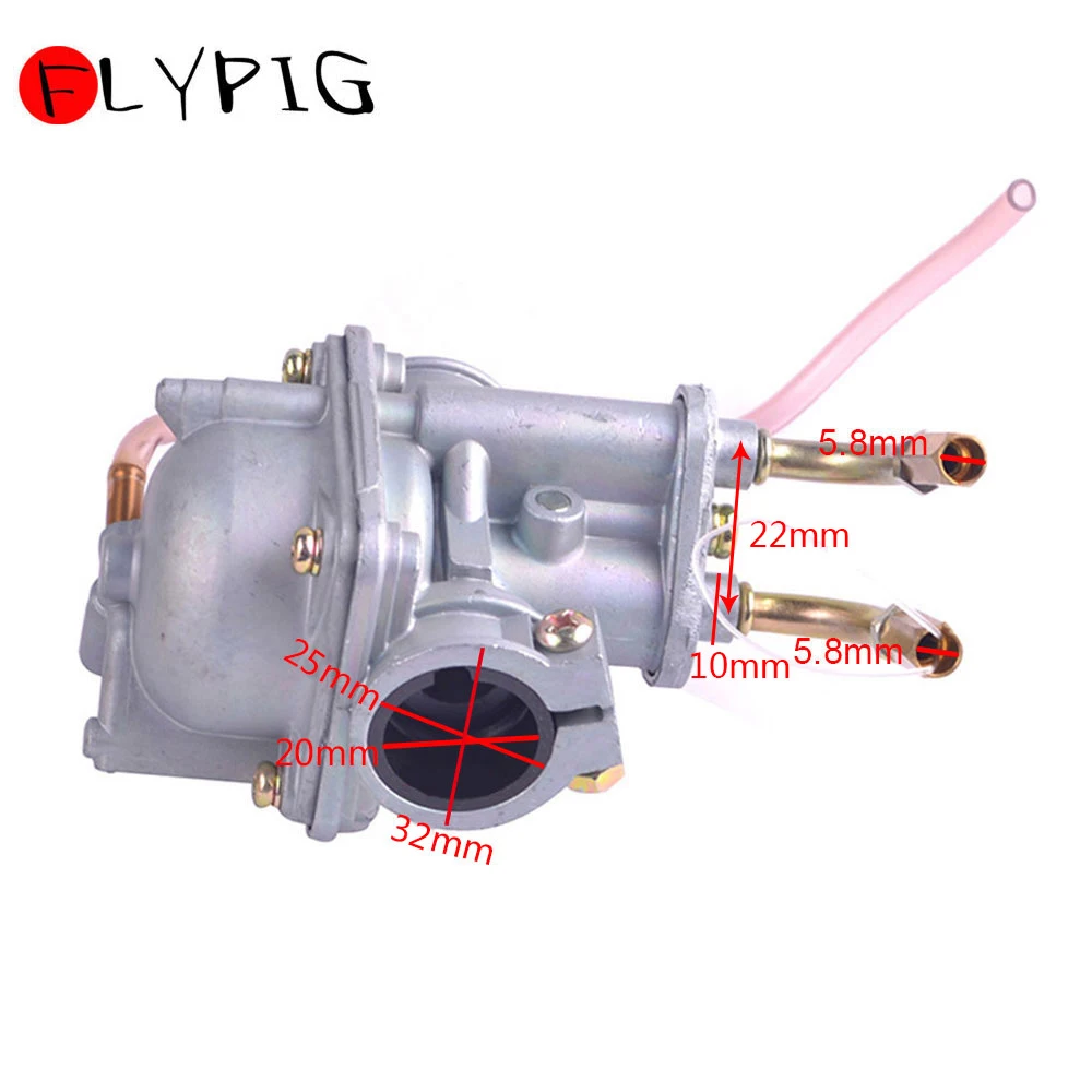 FLYPIG Replacement Motorcycle Carb Carburetor Assembly for Yamaha PW50 PW 50 1981-2009 Bike Motor Parts