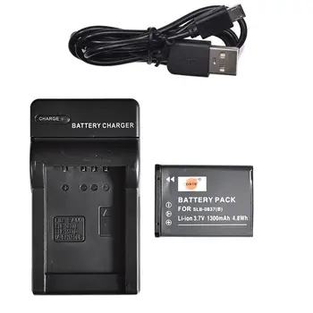 

DSTE SLB-0837B Camera Battery with USB Charger for SAMSUNG NV15 NV20 L83T L201 NV8 L301 Camera