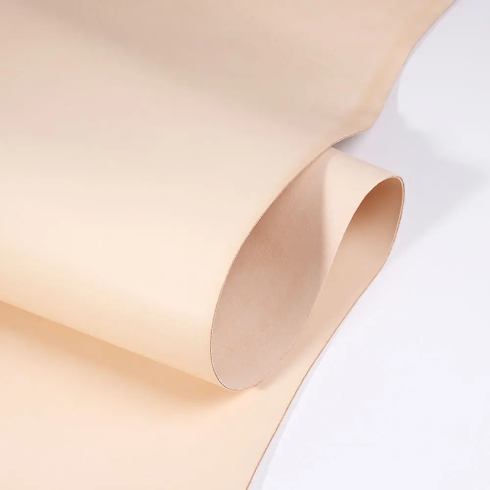 Leather Material Vegetable Tanned Cowhide 3 Thickness Available France Imported Pre Cut Piece