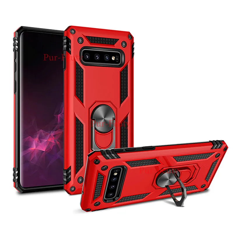 Чехол для Samsung Galaxy S10 SM G973 G973F Жесткий ПК + мягкий ударопрочный чехол из ТПУ 5G S10E Plus