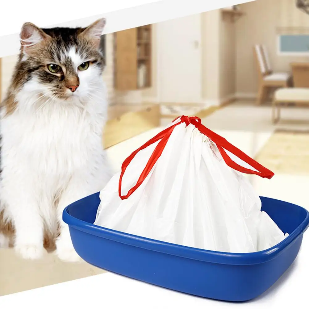 

HiMISS Large Thicken Automatic Convergent Pet Cat Litter Bags for Cat Litter Box