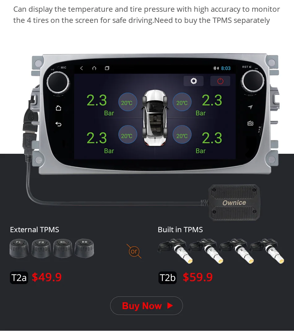 Top Ownice Android K1 K2 Octa Core  32G ROM Car DVD player GPS for Ford Mondeo S-Max Cmax Focus II GPS Radio Support 4G LTE 27