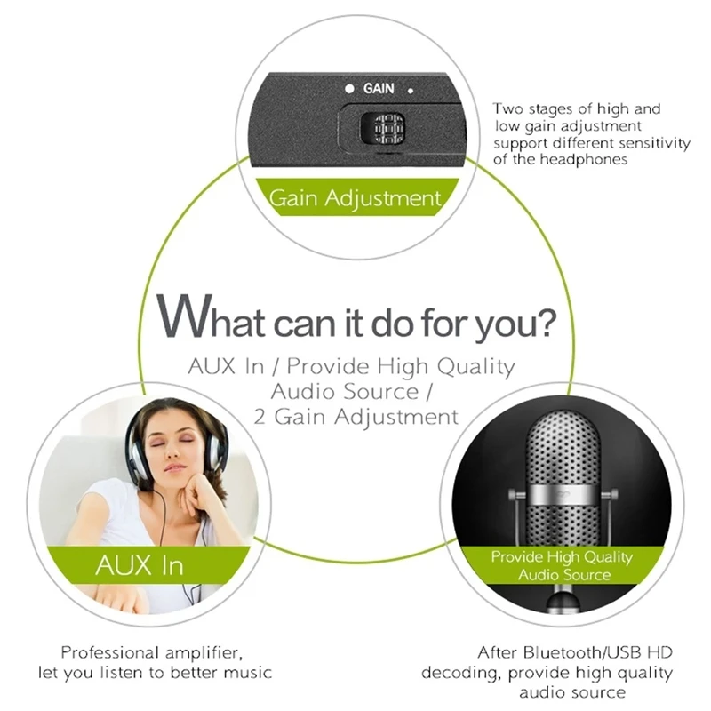 XDuoo XP 2 Portable BT 5 0 USB DAC Headphone Amplifier SA9123 Chip DAC Chip AK4452 For Win XP 7 8 10 Mac System