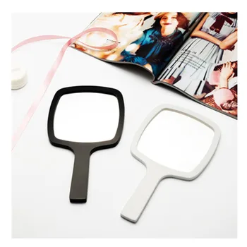 

2 Colors Acrylic makeup Mirror Handheld Hair Dressing Paddle Salon Barbers Hairdressers Professional Handheld Barbers Mirror