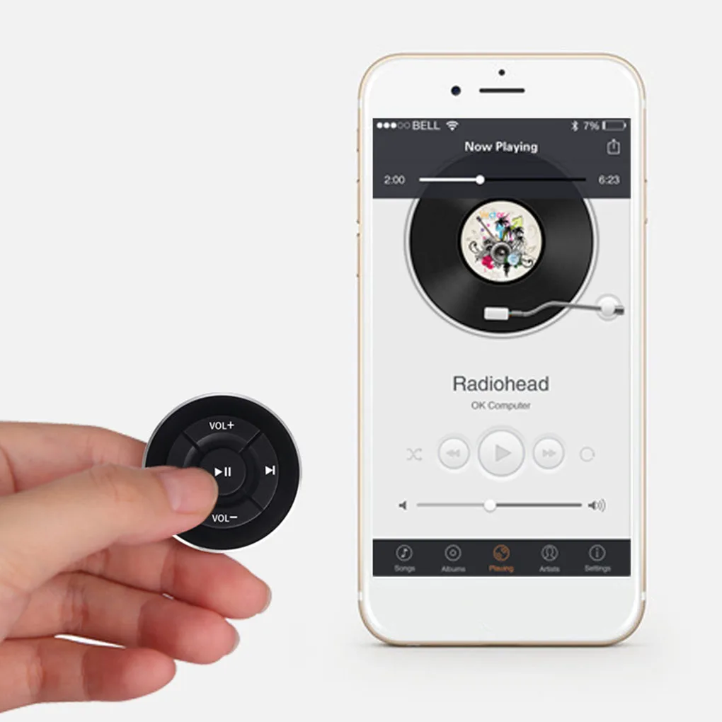 Bluetooth пульт дистанционного управления Кнопка рулевого колеса автомобиля Мотоцикл Велосипед Руль беспроводной проигрыватель кнопка