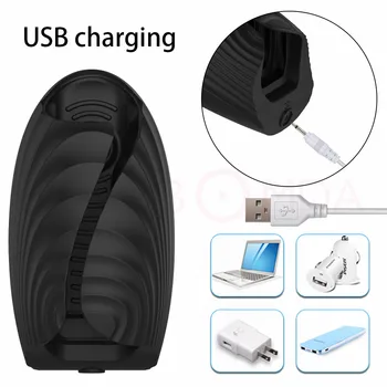 Powerful Vibrator Glan Massager Penis Stimulation Delay Trainer Male Masturbator Automatic Sex Machine Sex Toys for Men Adults 5