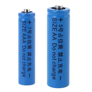 

Fake 14500 AA AAA 10440 Size Dummy Battery Shell Placeholder Cylinder Conductor