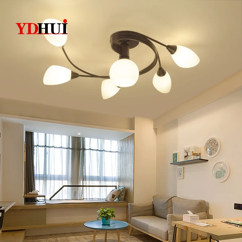 

Nordic Living Room Roof Lighting Modern Simple Restaurant Lighting American European Creative Individual Children's Room Bedroom