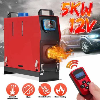 

Detachable 5KW 12V Portable Heater All in One Fuel Air Parking Warmer + Blue LCD Switch+Enhlish Remote For Bus Truck Boat Van