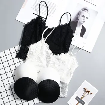 

Summer lace camisole tube top wrapped chest simple hollow bottoming underwear small vest with chest pad