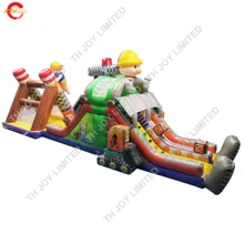 По морю, гигантский надувной круг препятствий для продажи, коммерческий высококачественный надувной батут с препятствиями, спортивные игры