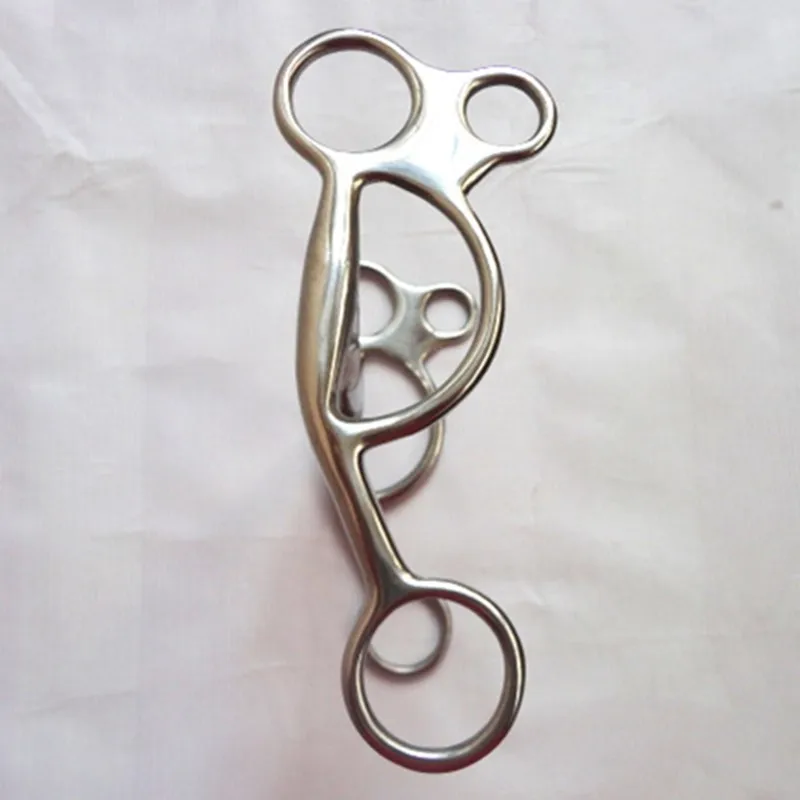 Stainless Steel Western Bit Horse Equipment Versatile Bits HorseTack Equine 13.3cm 14.6cm