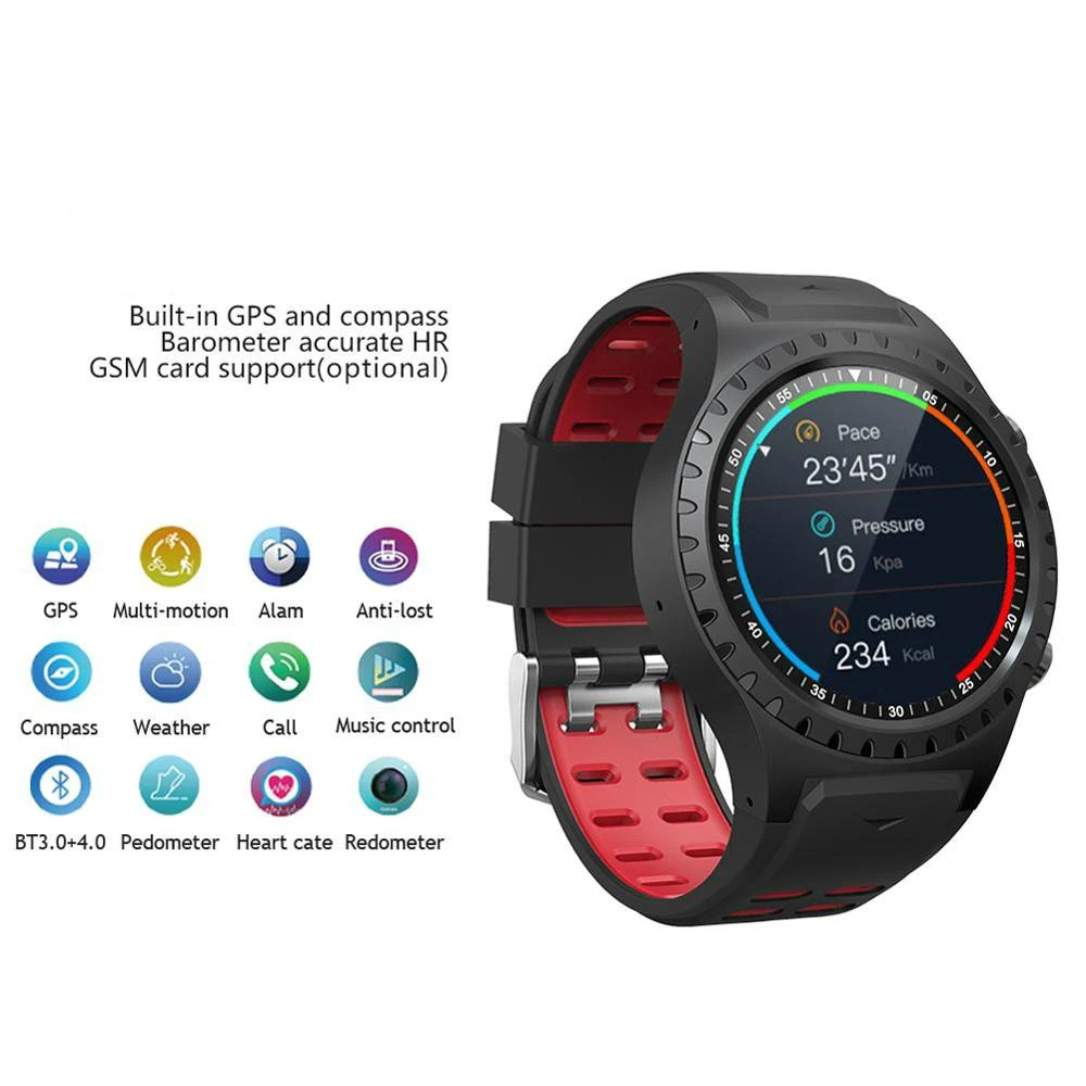 GPS Bluetooth Smart Watch Multi-Sport Mode Pedometer Outdoor Bracelet Call&ampMsg Reminder Health Fitness Tracker | Электроника