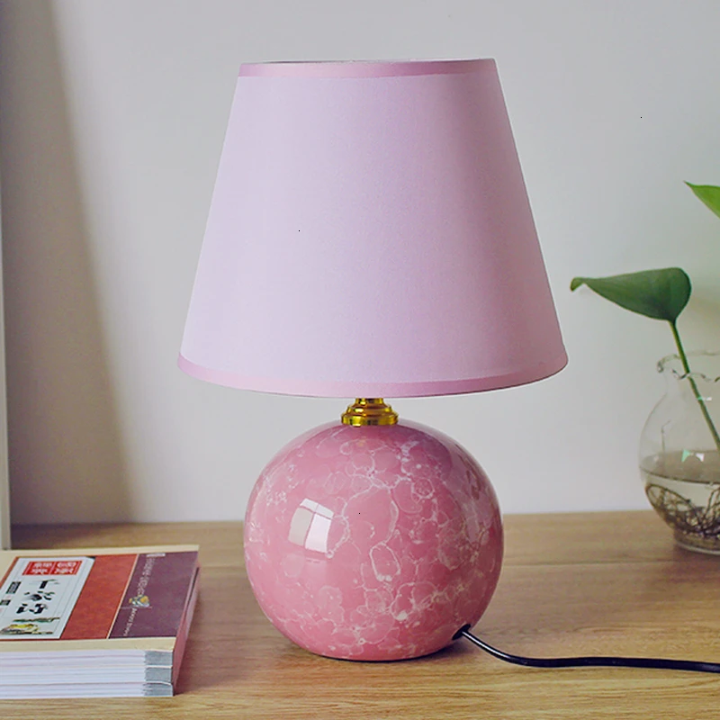 Современные настольные лампы для спальни, детская керамическая лампа для учебы, скандинавский пульт дистанционного управления, настольная лампа Lampara De Mesa