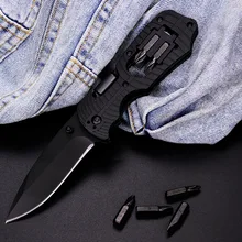 

Manufacturers wholesale multi-functional folding knife, outdoor camping portable life-saving knife, adventure survival combinati