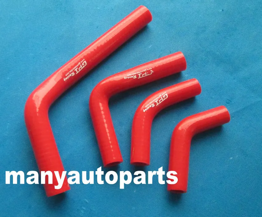 CRF250X 2004-2012 RED SILICONE RADIATOR COOLANT HOSE Fit Honda CRF250R 04-09 