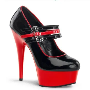 

2020 New pattern Female shoes quality Net red shoes superstar 15cm Thin Heels shoes shoes woman Nightclub wedding 4-15 16