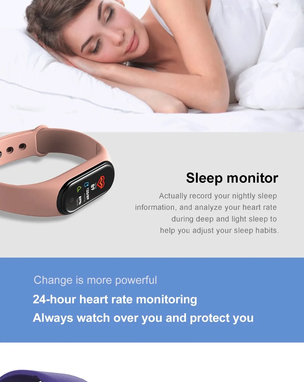 M4 Смарт-часы водонепроницаемый Bluetooth браслет монитор сердечного ритма сна шагомер кровяное давление кислородный мониторинг беговые часы