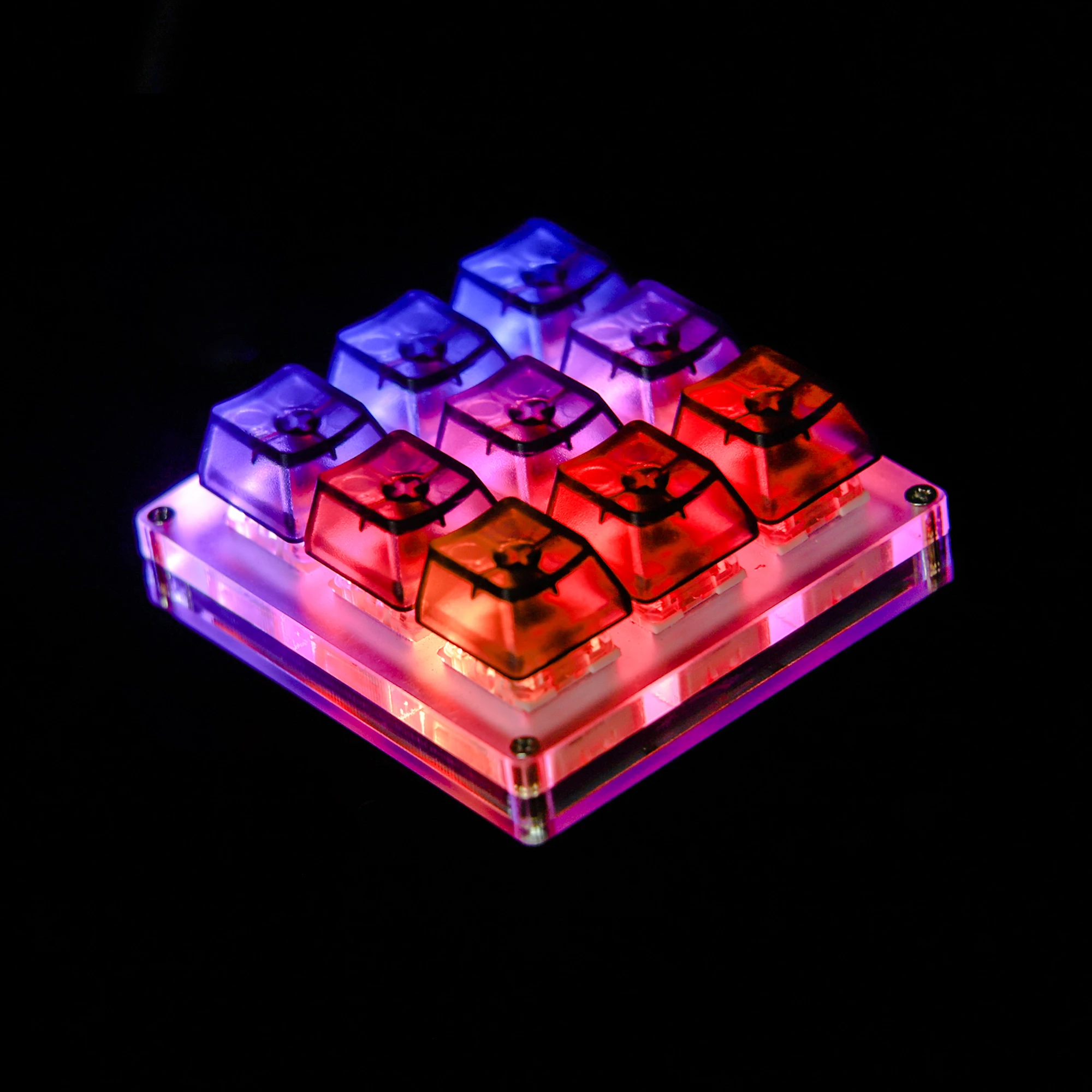 jogos, Photoshop, 9 Key, QMK, Hotswap, YMDK, Suporte RGB, Função Macro