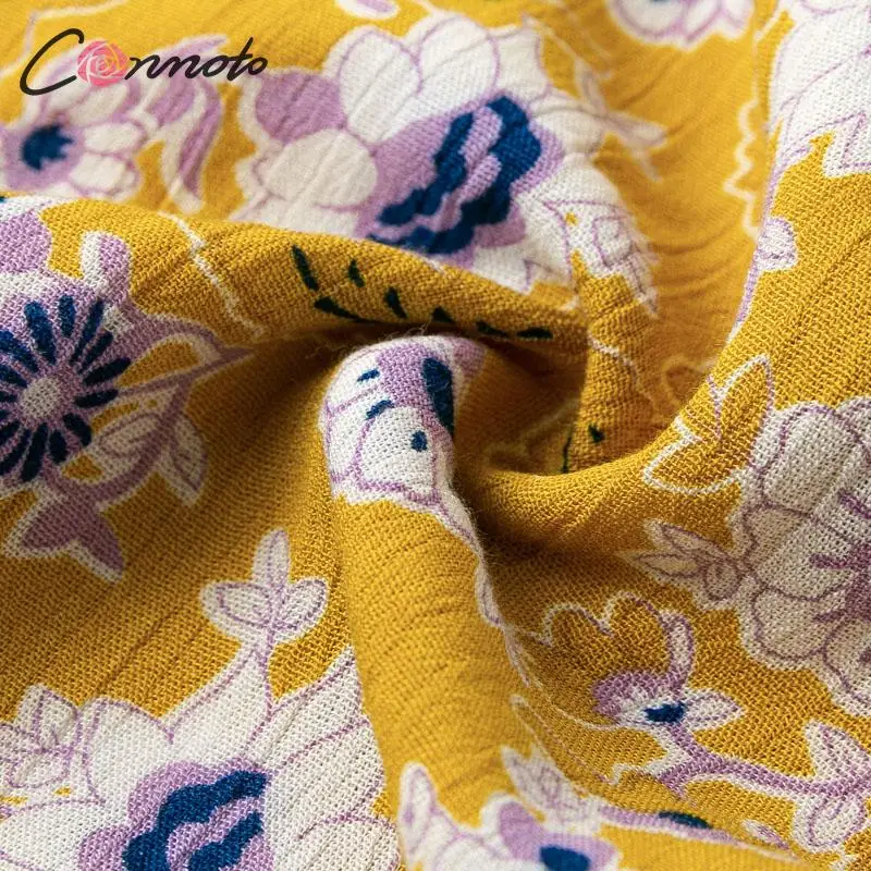 Conmoto, Длинная желтая пляжная богемная Женская юбка с разрезом и рюшами, лето, с кисточками, высокая талия, юбки, повседневные женские юбки