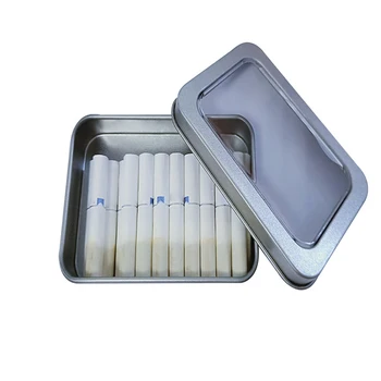 

New Silver Holding Aluminum Box Cigarette Box for Iqos Carrying Bag Clear Cover Window Style Accessories