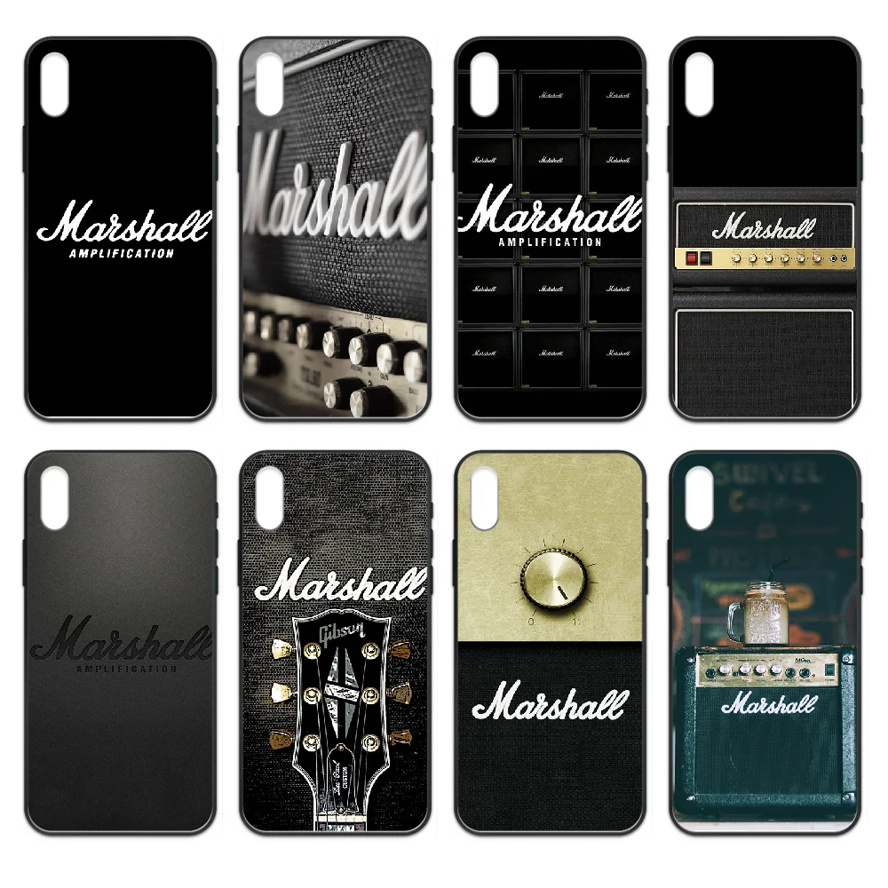 

Marshall Phone case cover hull For iphone 4 4s 5 5S SE 5C 6 6S 7 8 plus X XS XR 11 PRO MAX 2020 black Etui trend hoesjes