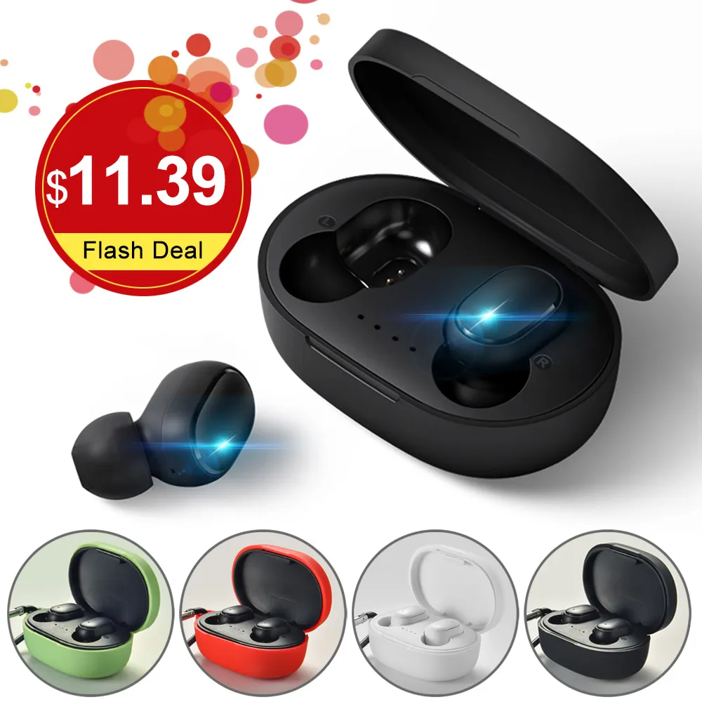 Цена Беспроводные наушники PK Redmi Airdots наушники Bluetooth 5,0 TWS беспроводная гарнитура со стереонаушниками с микрофоном зарядная коробка PK i10 i12