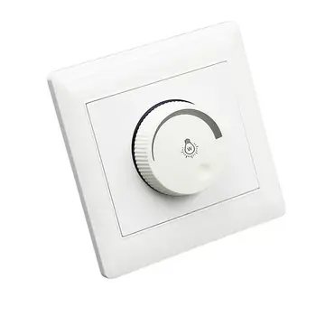 

AC 220V-250V Dimmer Light Switch Adjustment Lighting Control Ceiling Fan Speed Control Switch Wall Button Dimmer Switch