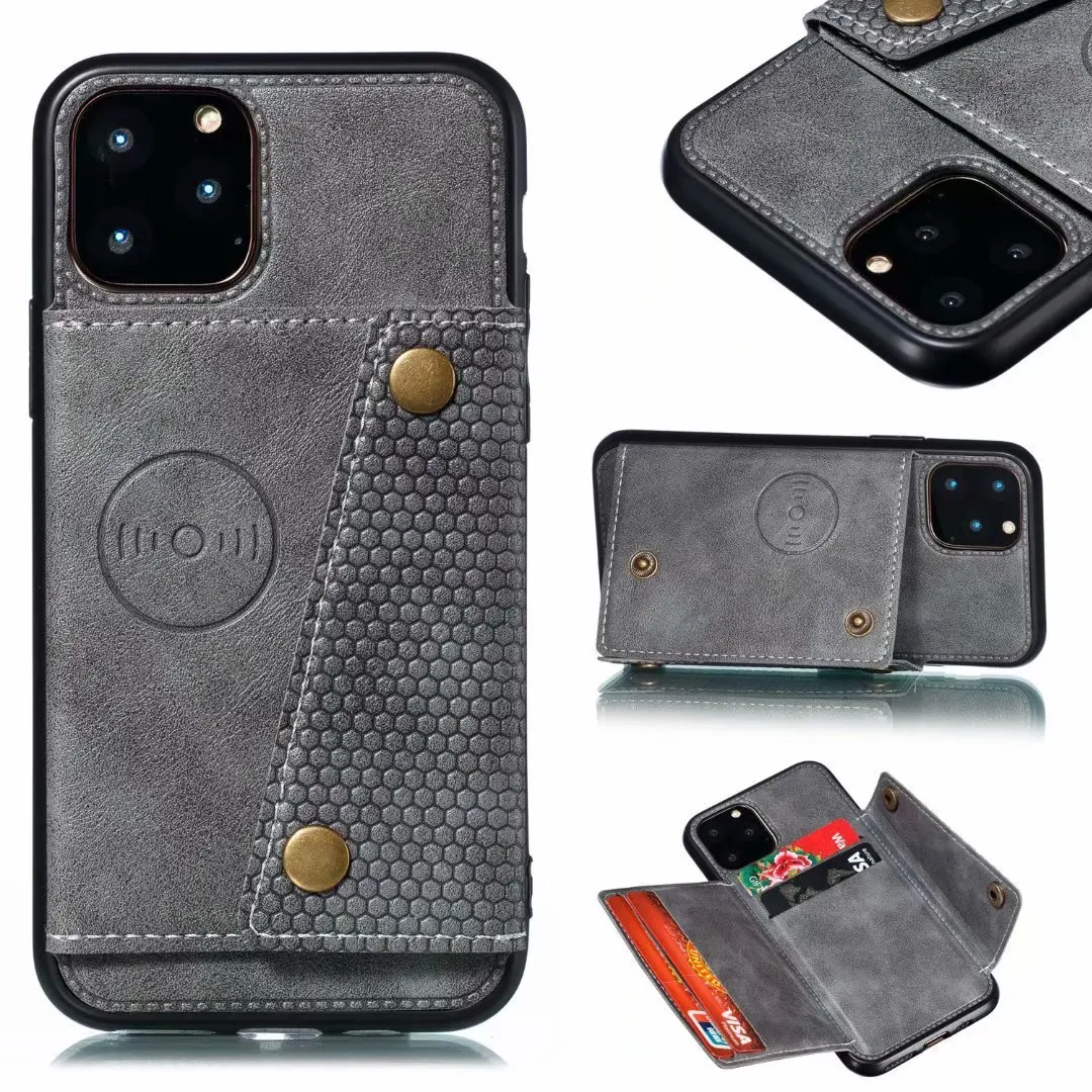 Кожаный чехол с двойной пряжкой для Iphone11 Pro Max Xr Xs 876plus