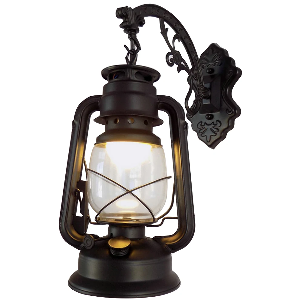 

E27 Hotel Outdoor Indoor Sconce Motels Corridors Bronze Kerosene Lamp Windproof Home Decor Retro Wall Light Easy Install Hallway