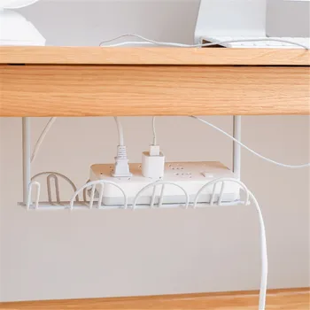 

Shelf Strong Hanging Basket Socket Storage Household Accessory Rack Plug Holder Table Bottom Power Cable Wire Organizer Adhesive