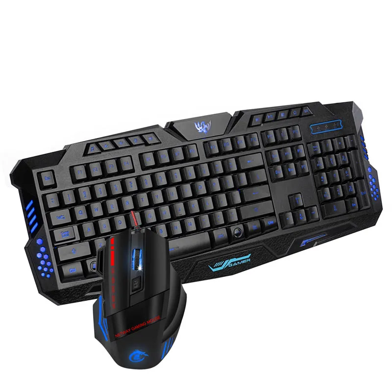 

Professional Gaming Keyboard Mouse Combo Backlit LED Colorful Game Keyboard Mouse Set PUO88