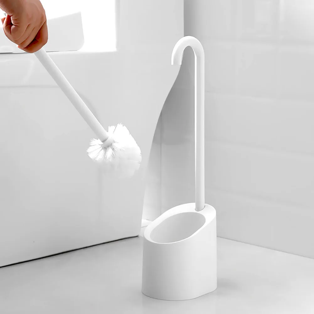 

Accessories Portable Tools Scrubbing With Base Hotel Bathroom Soft Hair Cleaning Toilet Brush Magnetic Long Handle Corner Home