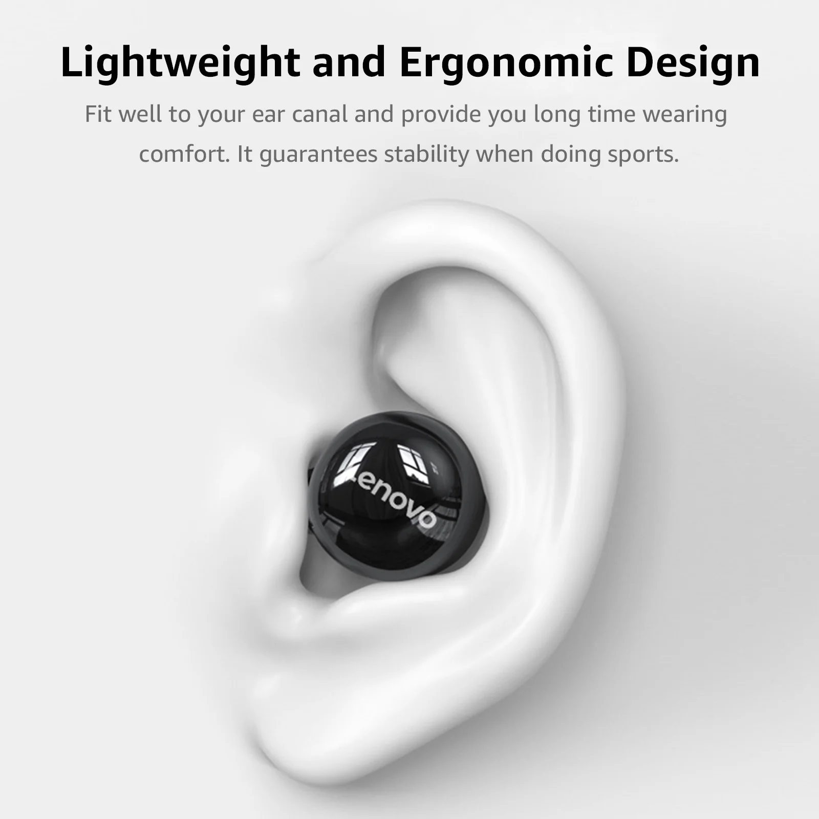 Lenovo LP11 TWS Wireless Earphone Noise Reduction Headsets Bluetooth 5.0 Stereo Headphones with Mic Touch Control Music Earbuds