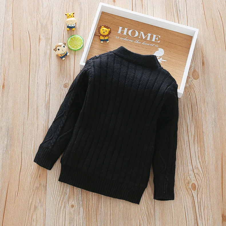 Autumn New Arrival Girls Fashion Warm Fleece Sweaters Kids Candy Color Sweaters Sweater Girls