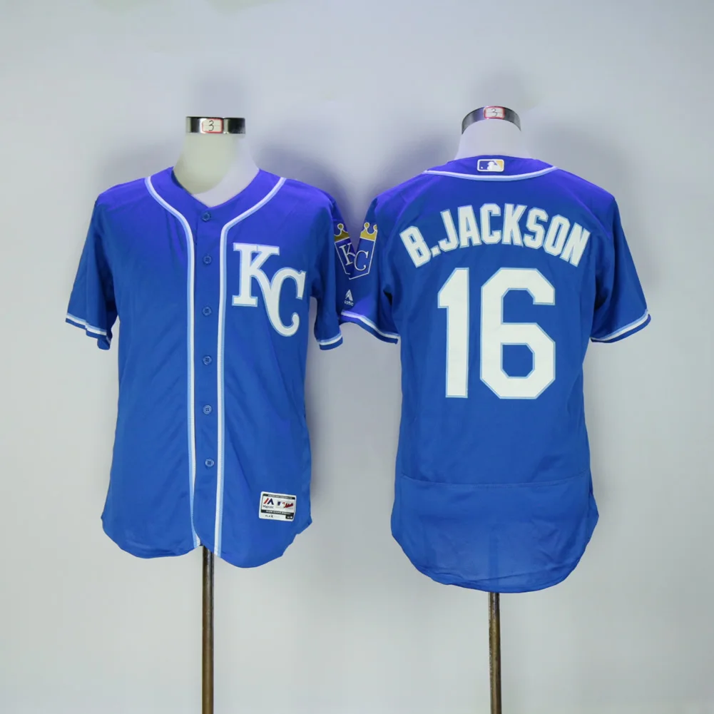 Мужская футболка Kansas City Bo Jackson, Джордж Бретт, Salvador Perez Mike Moustakas Alex Gordon Alcides Escobar Flex& Cool Base - Цвет: Бежевый