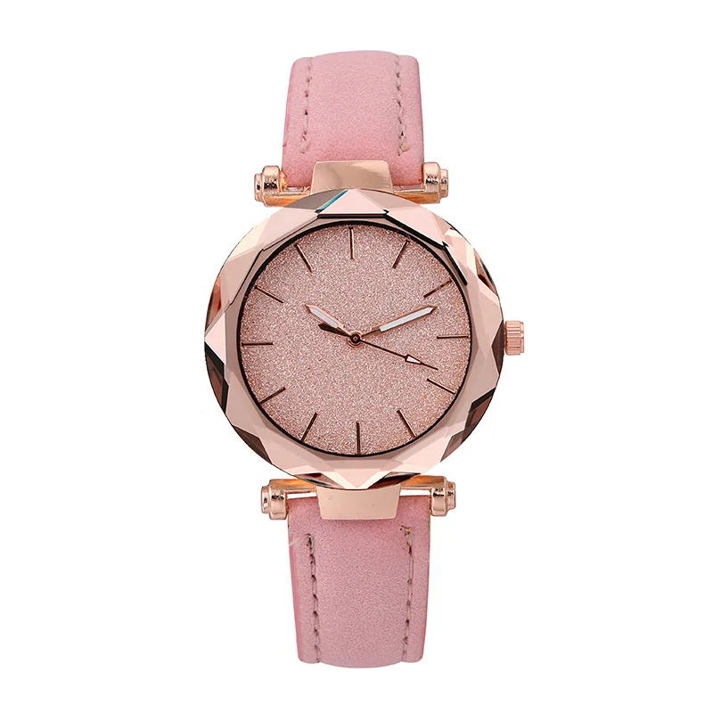 

2019 New Style Leather Belt Ladies' Watch Fashion Yarn Mill Surface Women's Quartz Watch Gift Watch Currently Available Wholesal