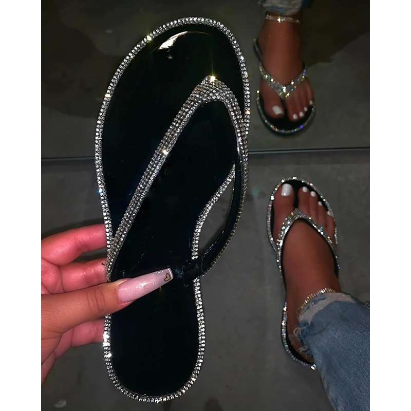 comfortable bling sandals