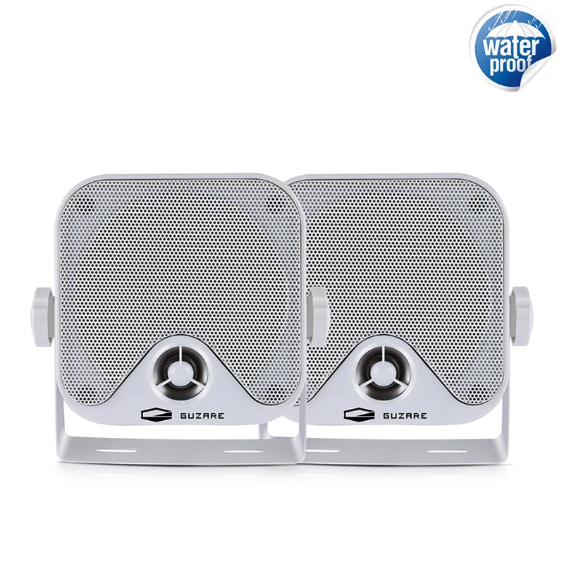 4inch White Boat Speakers Waterproof 