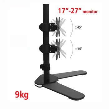 

DL-ML6802 Desktop17-27" BIG base LCD LED dual Monitor desktop Holder Arm Full Motion tv mount Loading 9 kgs