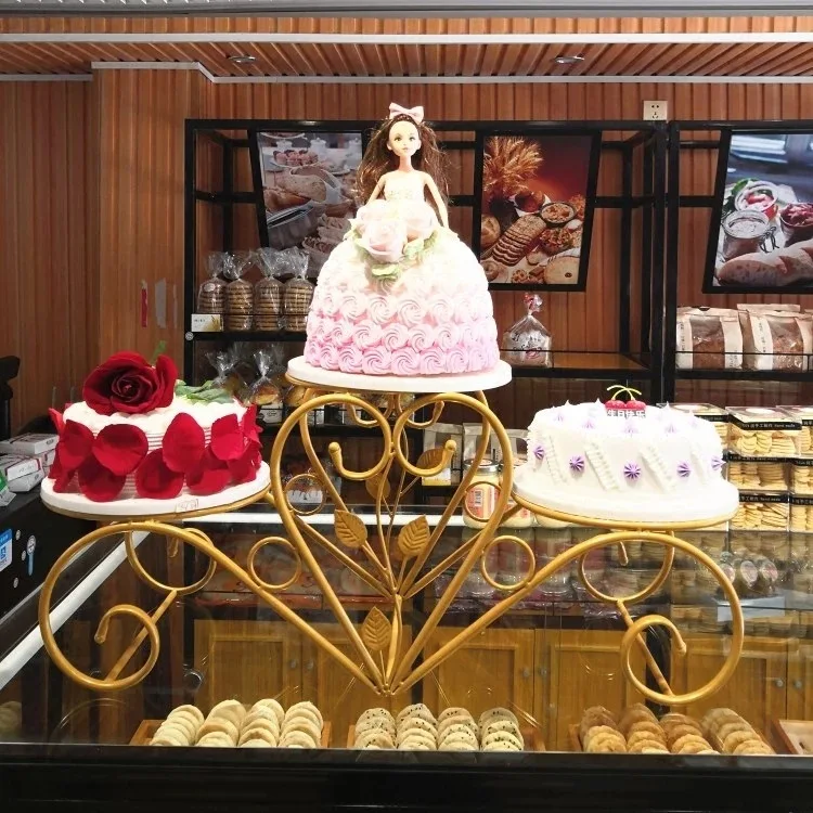 

Cake decorating cake stand european iron three layer cake rack birthday wedding fruit snack rack creative bakery dessert rack