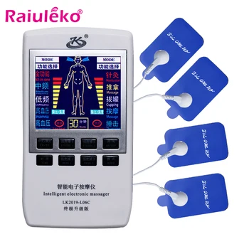 

10 Modes Multifunction Body Massager Tens Acupuncture Therapy Massage Electric Muscle Stimulator 18 Pads For Body Pain Relief