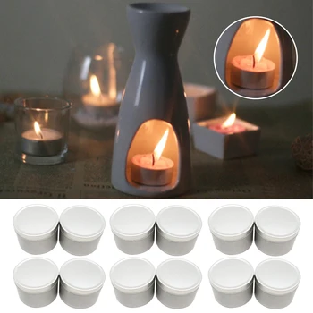 

12pcs Empty Jar Candle Tin 4 Oz With Lid Container Tinplate Multipurpose Round Storage Box Party Favor DIY Accessories Balms